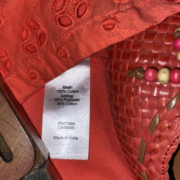 J. CREW Orange Eyelet Strapless Dress - Picture 12 of 12